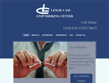 Tablet Screenshot of lesliecamstopsmoking.com